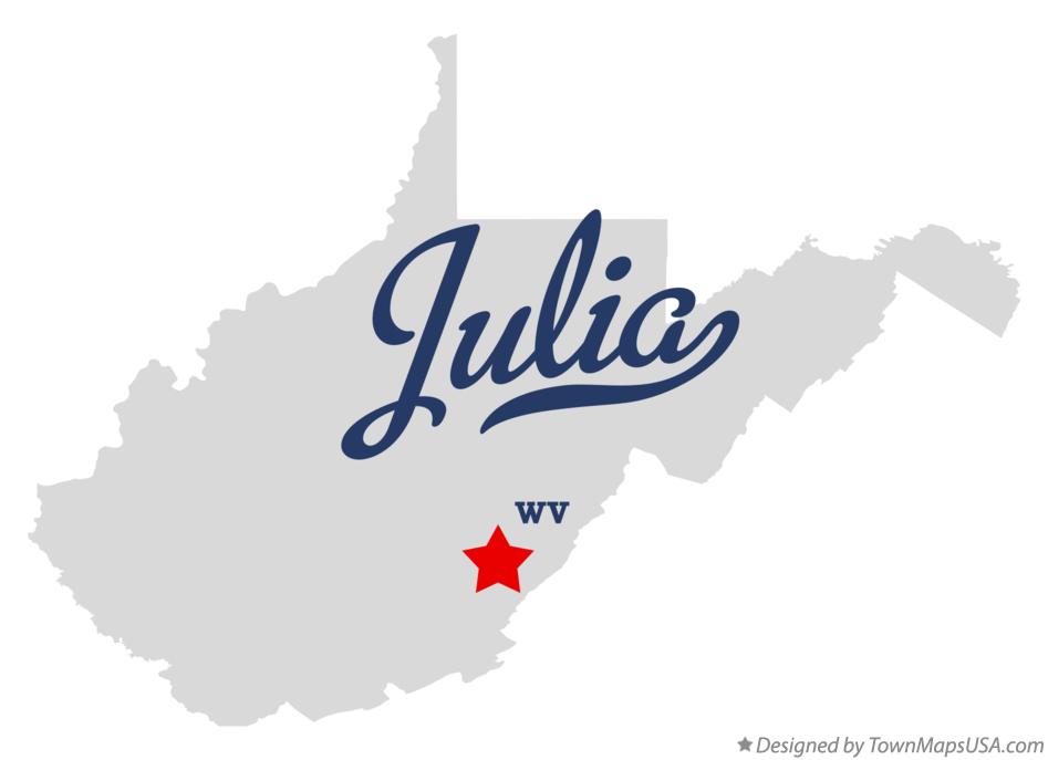 Map of Julia West Virginia WV