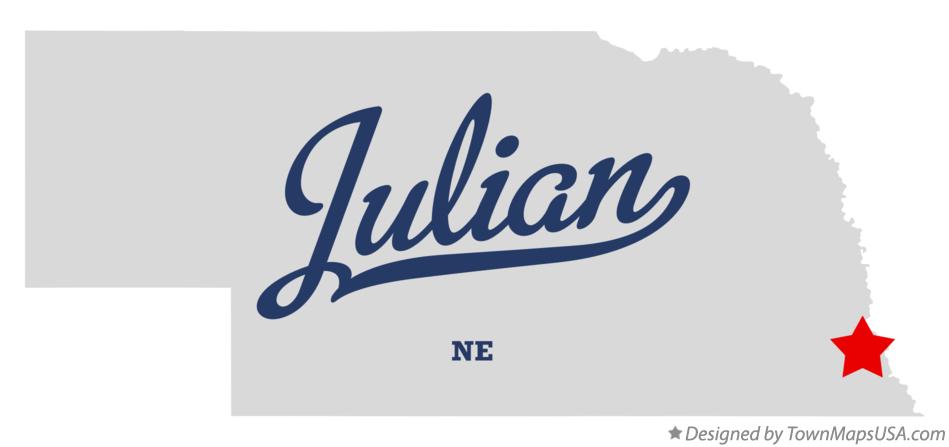 Map of Julian Nebraska NE
