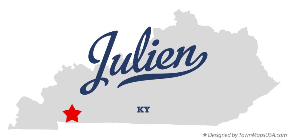 Map of Julien Kentucky KY