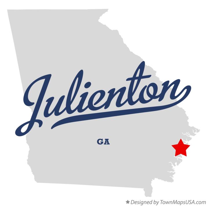 Map of Julienton Georgia GA