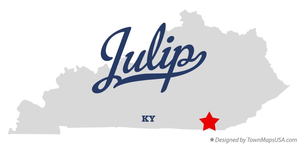 Map of Julip Kentucky KY