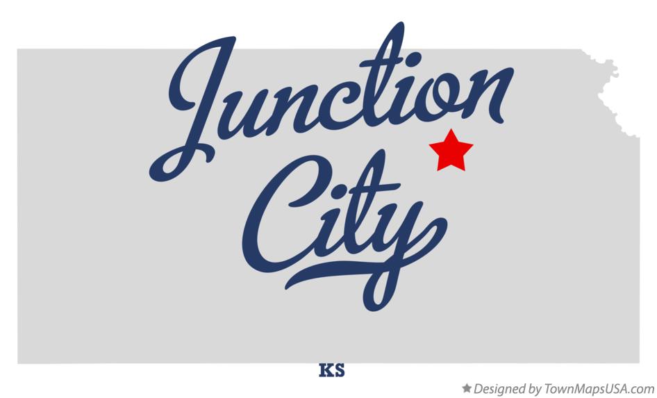 Map of Junction City Kansas KS