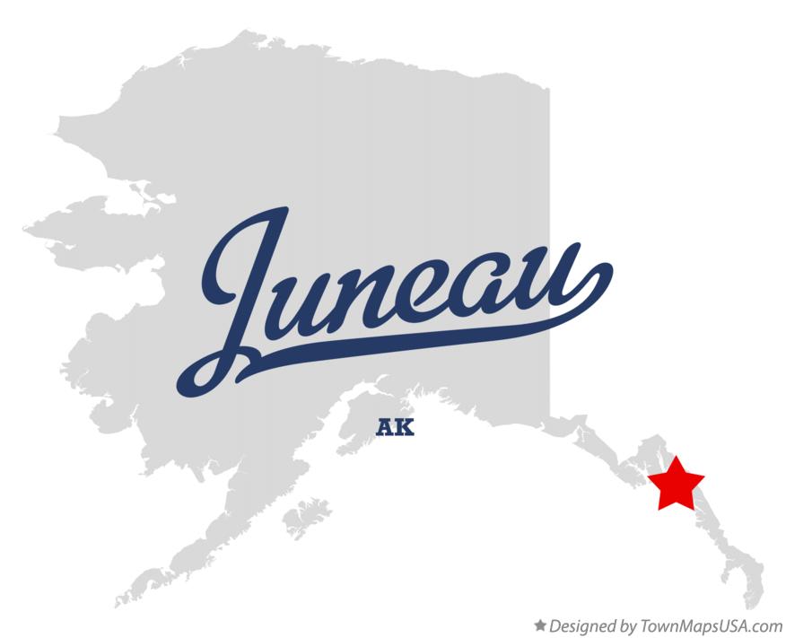 Map of Juneau Alaska AK