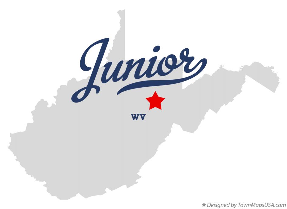 Map of Junior West Virginia WV