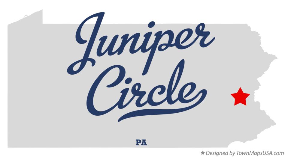 Map of Juniper Circle Pennsylvania PA