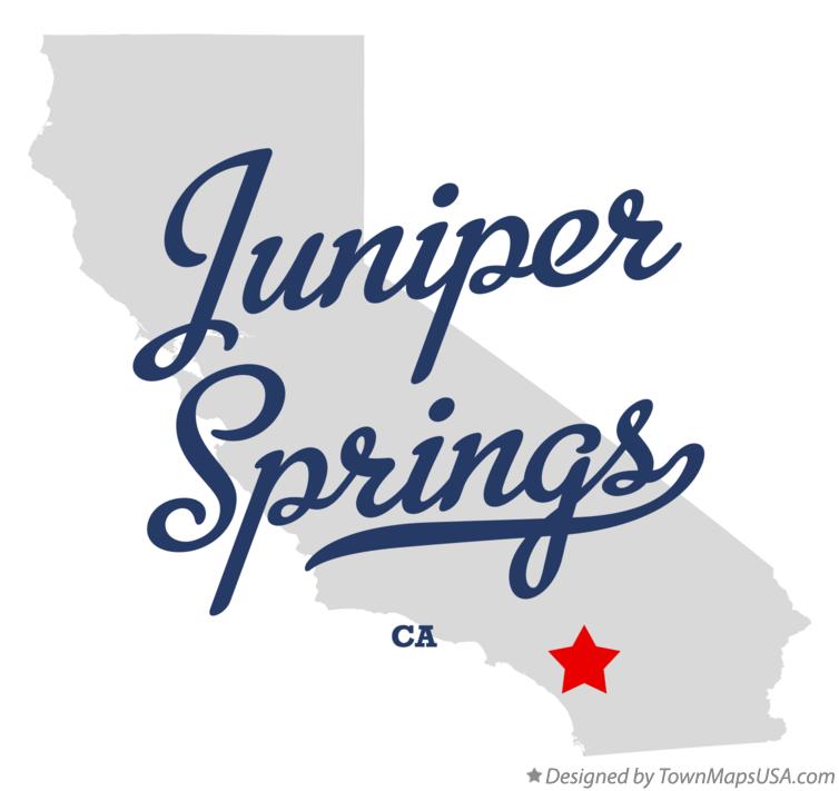Map of Juniper Springs California CA