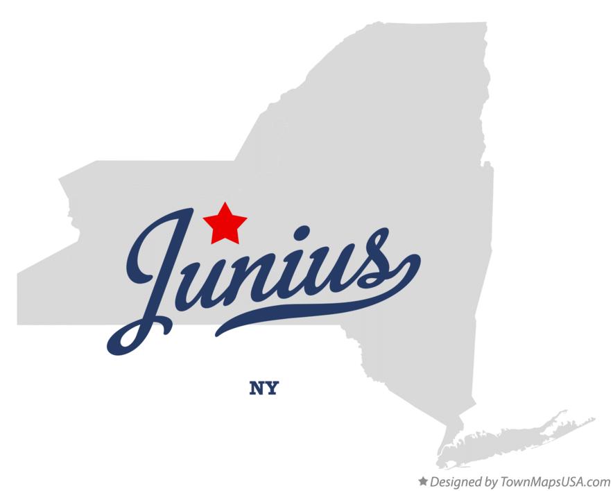 Map of Junius New York NY