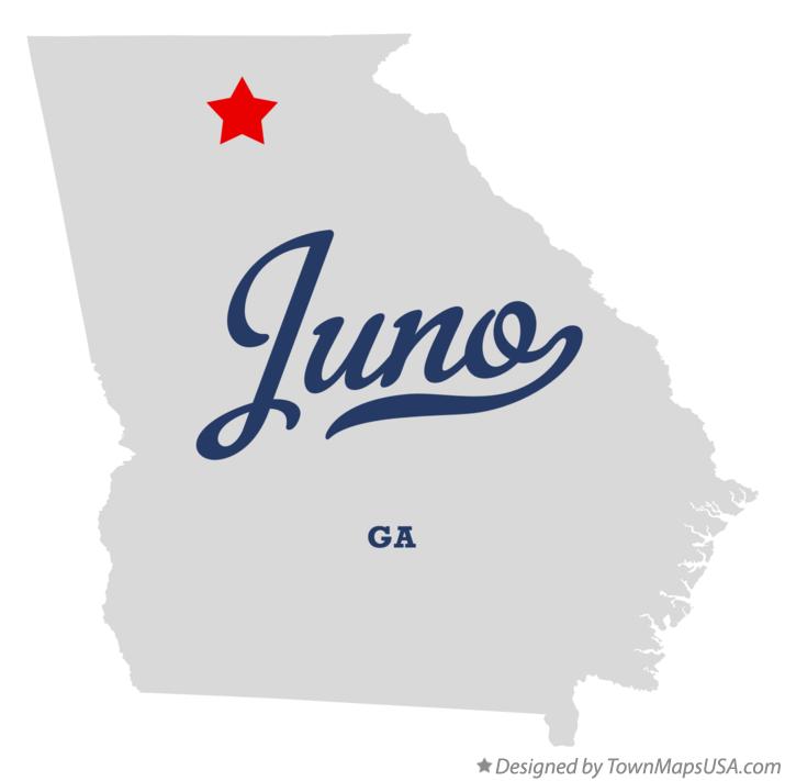 Map of Juno Georgia GA