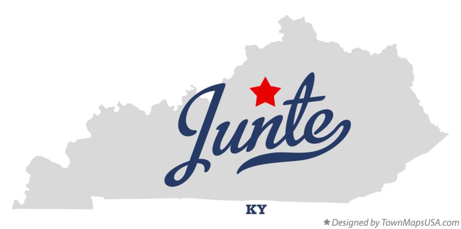Map of Junte Kentucky KY