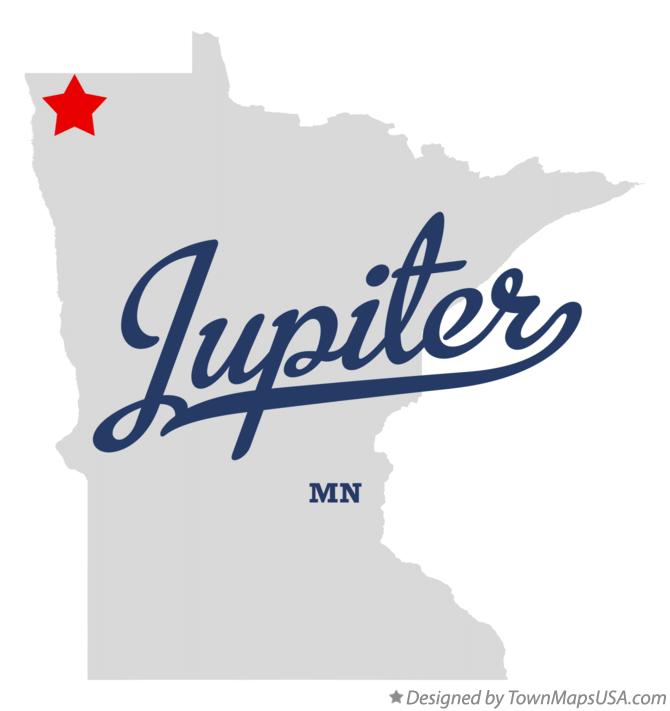 Map of Jupiter Minnesota MN