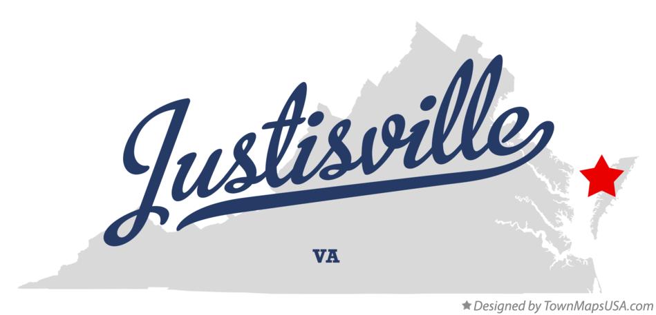 Map of Justisville Virginia VA