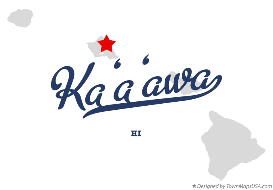 Map of Ka‘a‘awa Hawaii HI
