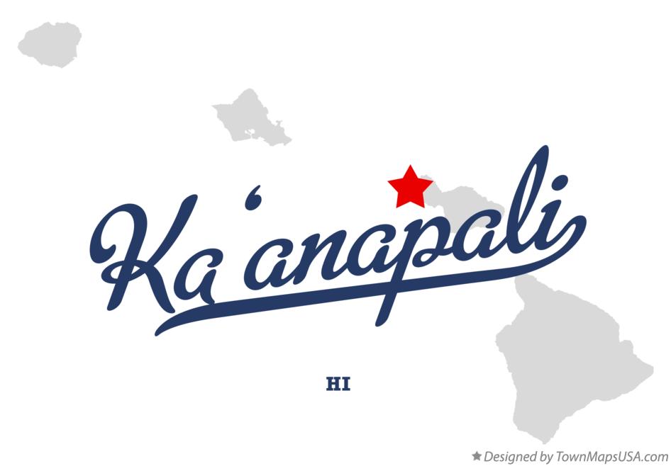 Map of Kā‘anapali Hawaii HI