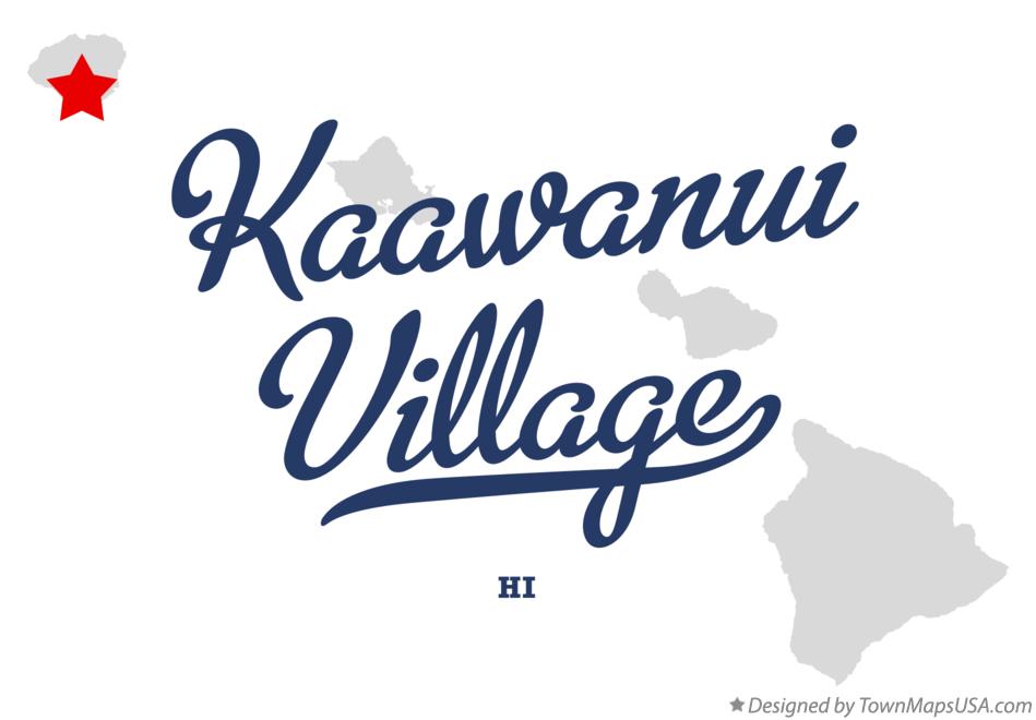 Map of Kaawanui Village Hawaii HI