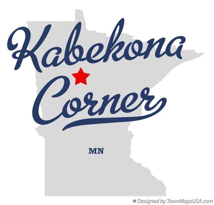Map of Kabekona Corner Minnesota MN
