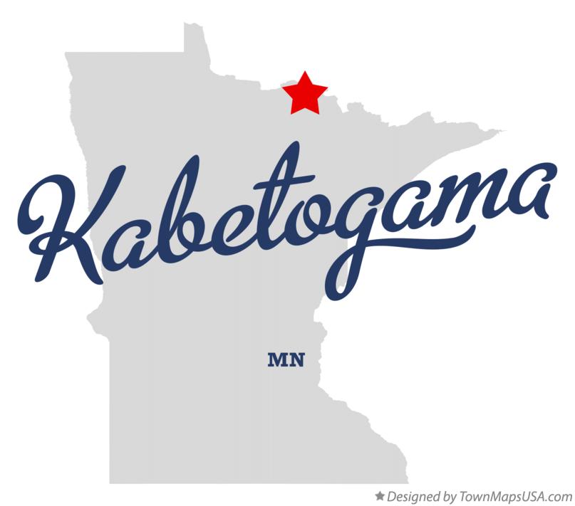 Map of Kabetogama Minnesota MN
