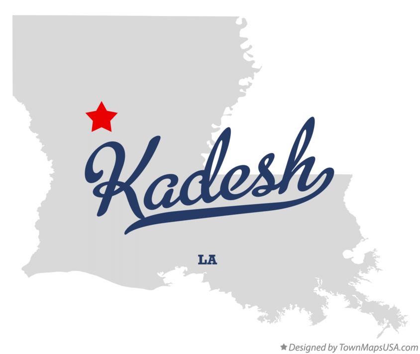 Map of Kadesh Louisiana LA