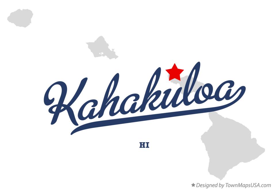 Map of Kahakuloa Hawaii HI