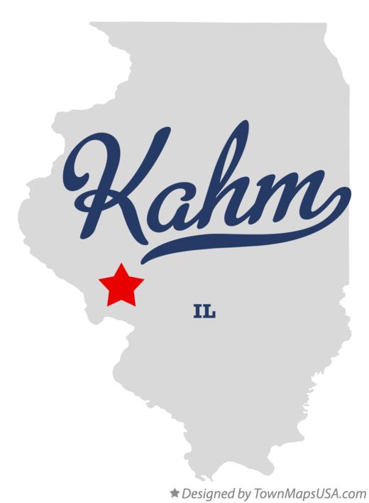 Map of Kahm Illinois IL