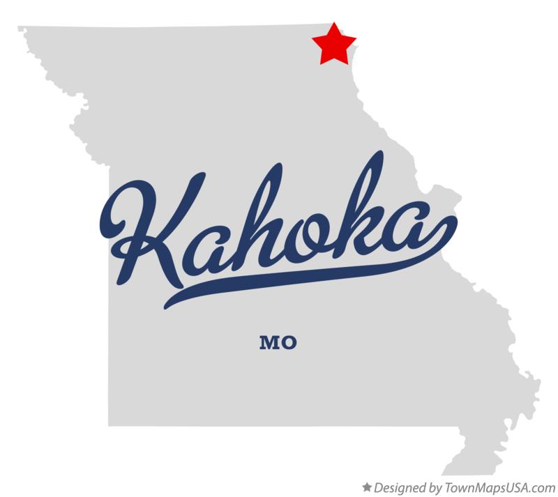 Map of Kahoka Missouri MO