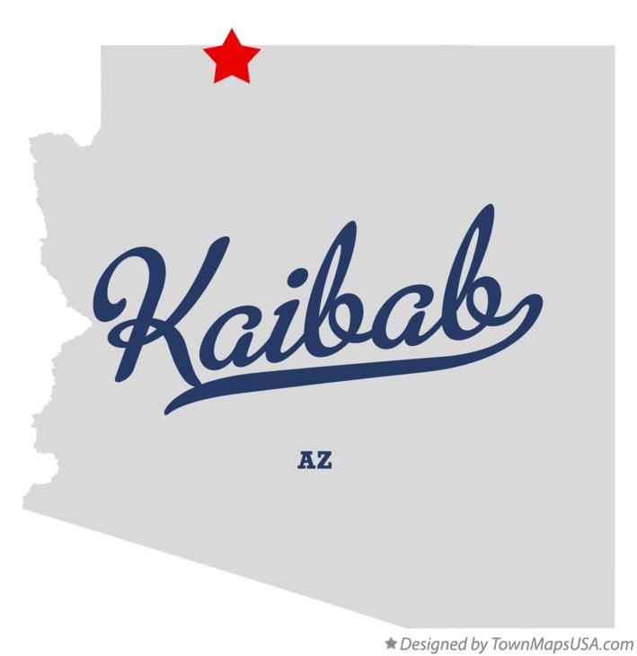 Map of Kaibab Arizona AZ