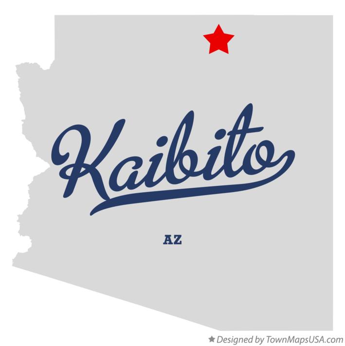 Map of Kaibito Arizona AZ