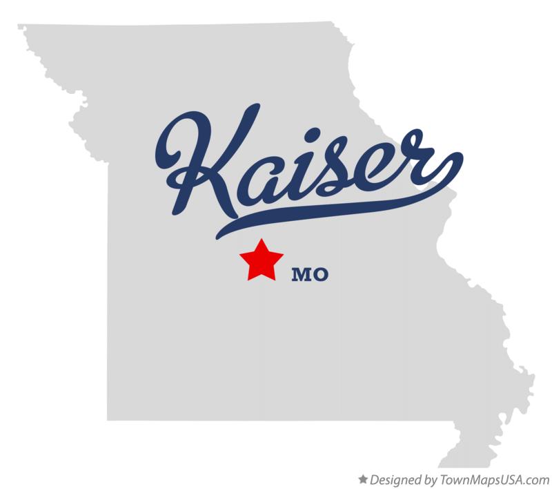 Map of Kaiser Missouri MO