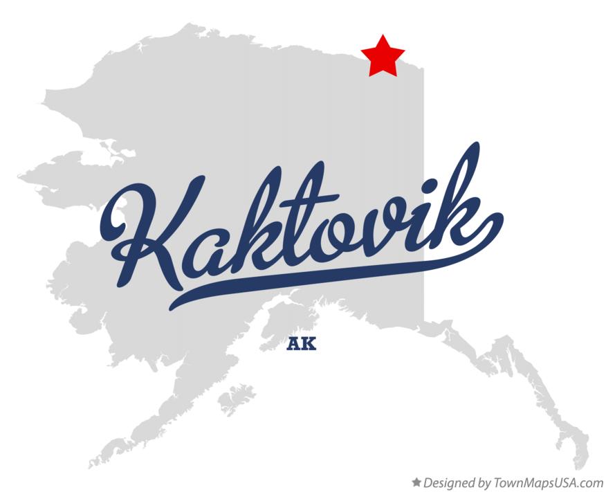 Map of Kaktovik Alaska AK