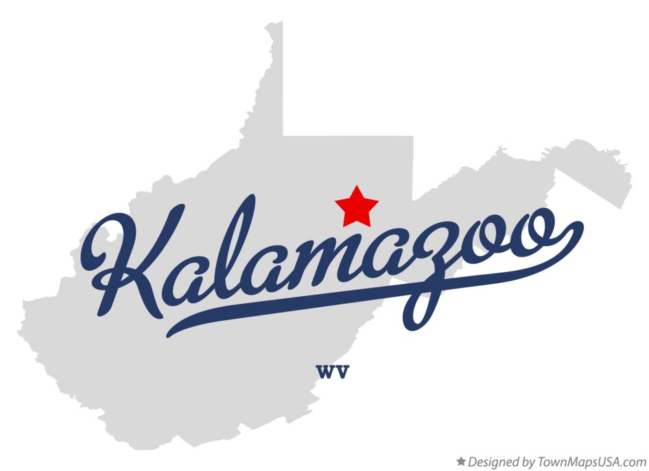 Map of Kalamazoo West Virginia WV