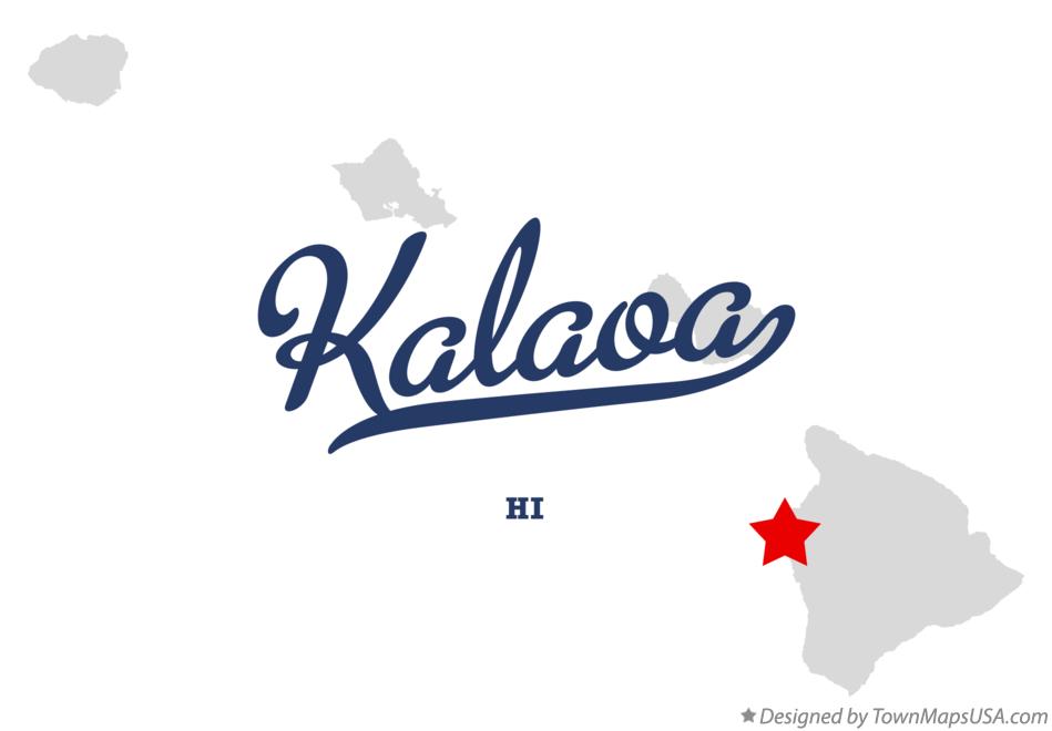 Map of Kalaoa Hawaii HI