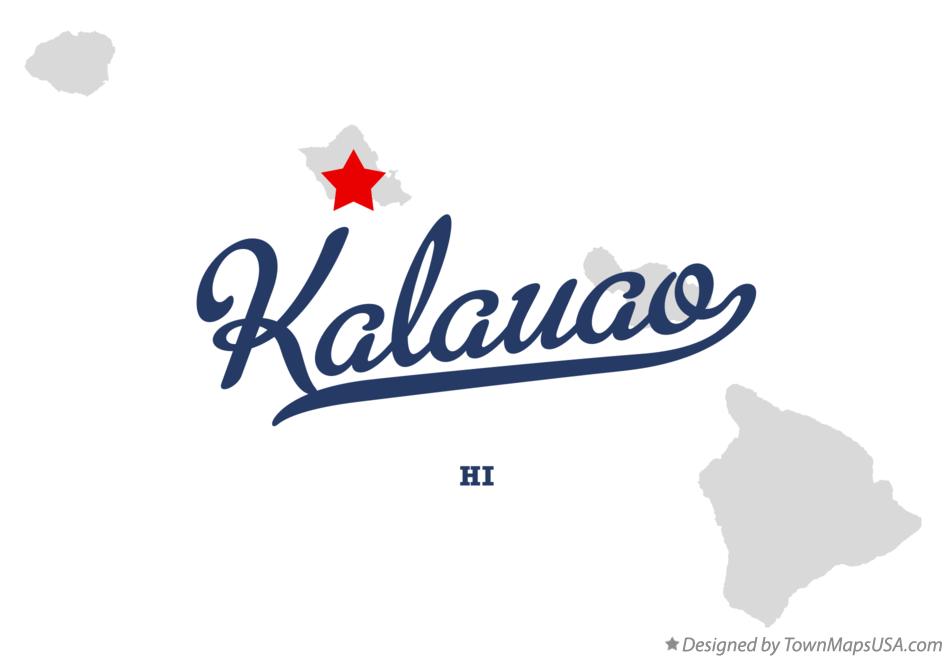 Map of Kalauao Hawaii HI