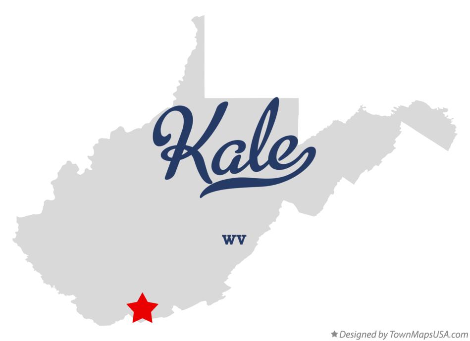 Map of Kale West Virginia WV