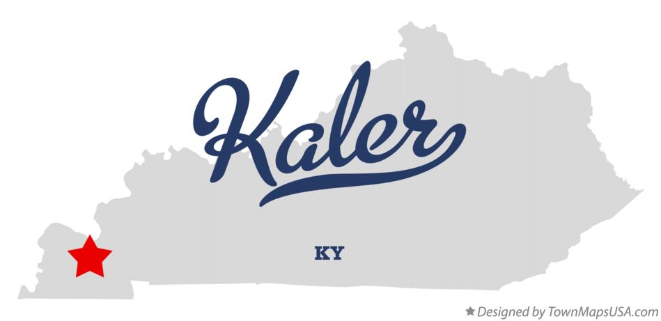 Map of Kaler Kentucky KY