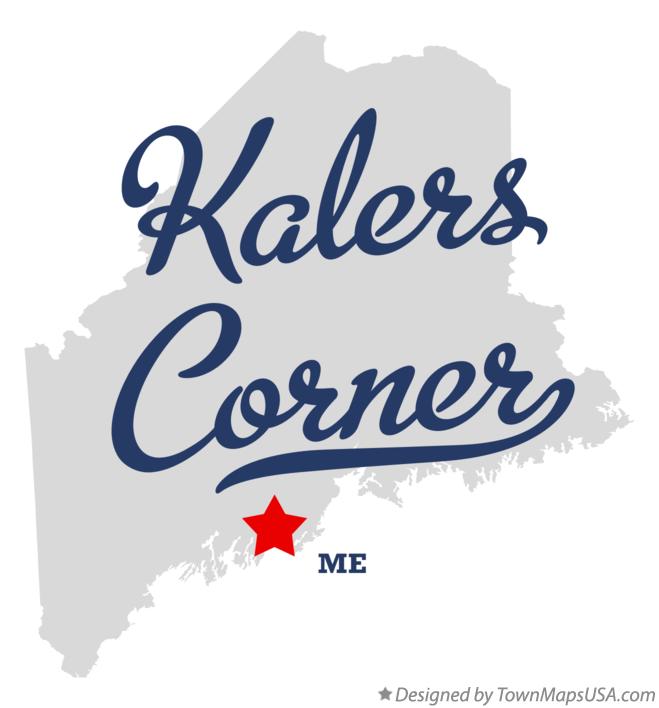 Map of Kalers Corner Maine ME