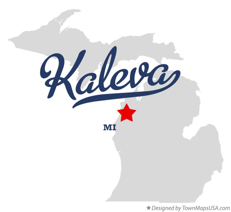 Map of Kaleva Michigan MI
