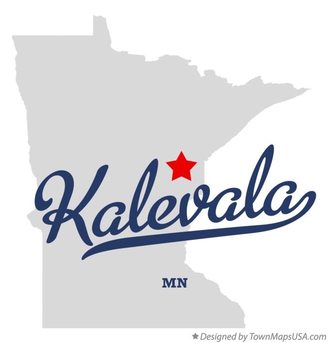 Map of Kalevala Minnesota MN