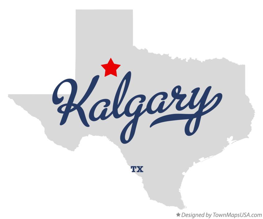 Map of Kalgary Texas TX
