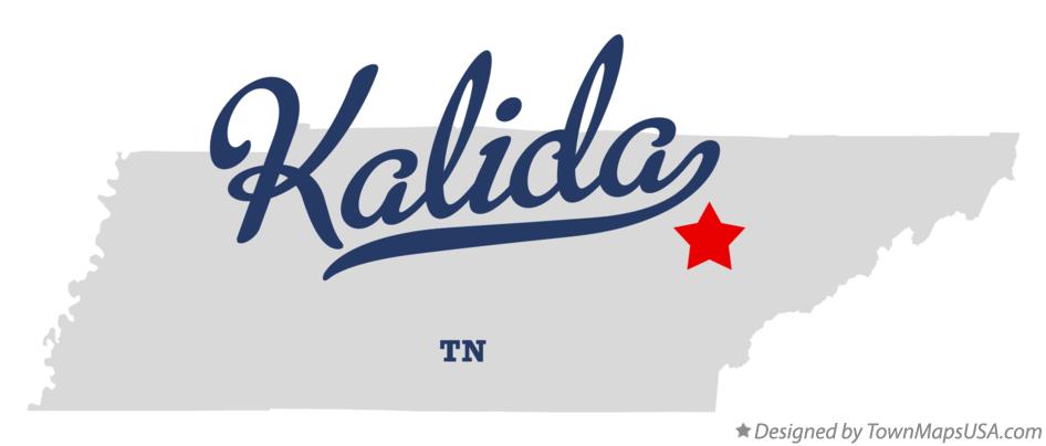 Map of Kalida Tennessee TN
