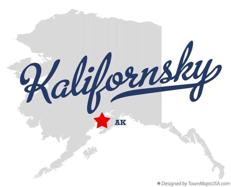 Map of Kalifornsky Alaska AK