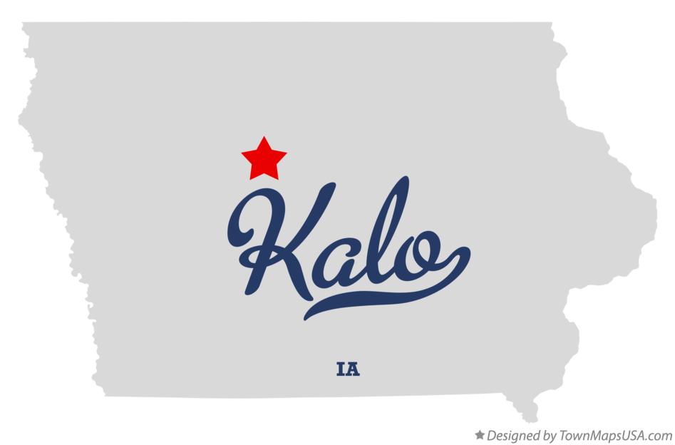 Map of Kalo Iowa IA