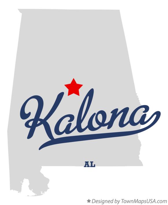 Map of Kalona Alabama AL