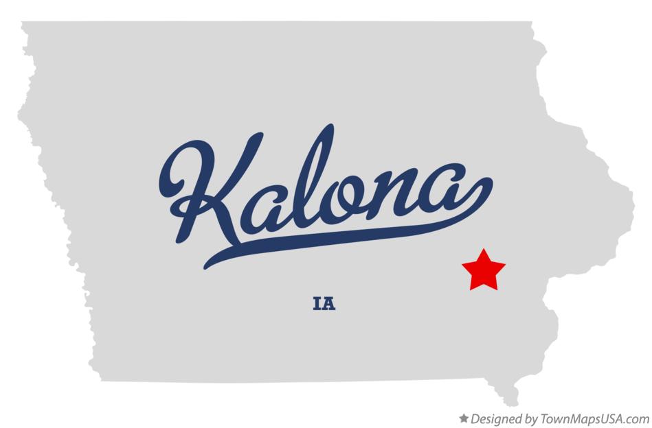 Map of Kalona Iowa IA