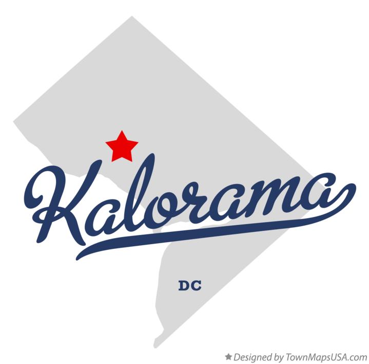 Map of Kalorama District Of Columbia DC