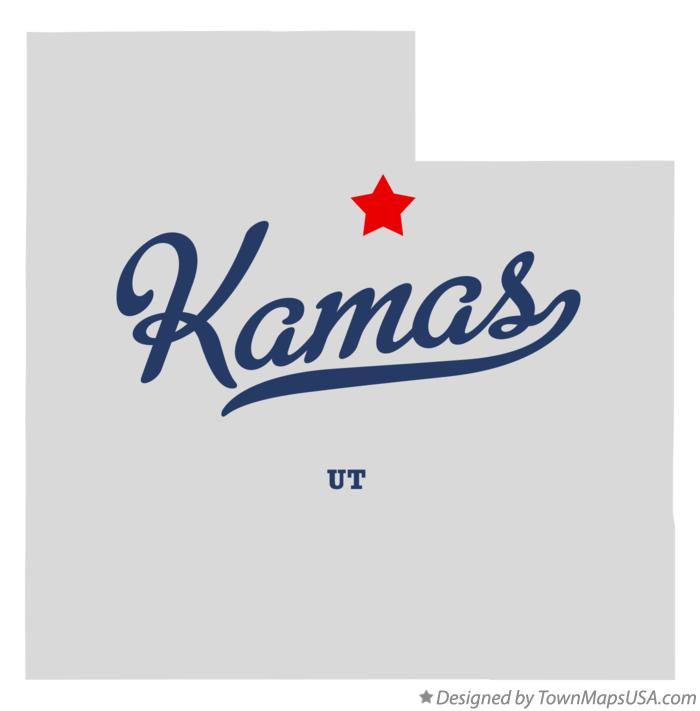 Map of Kamas Utah UT