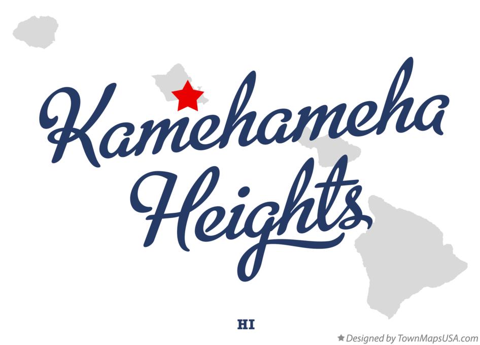 Map of Kamehameha Heights Hawaii HI