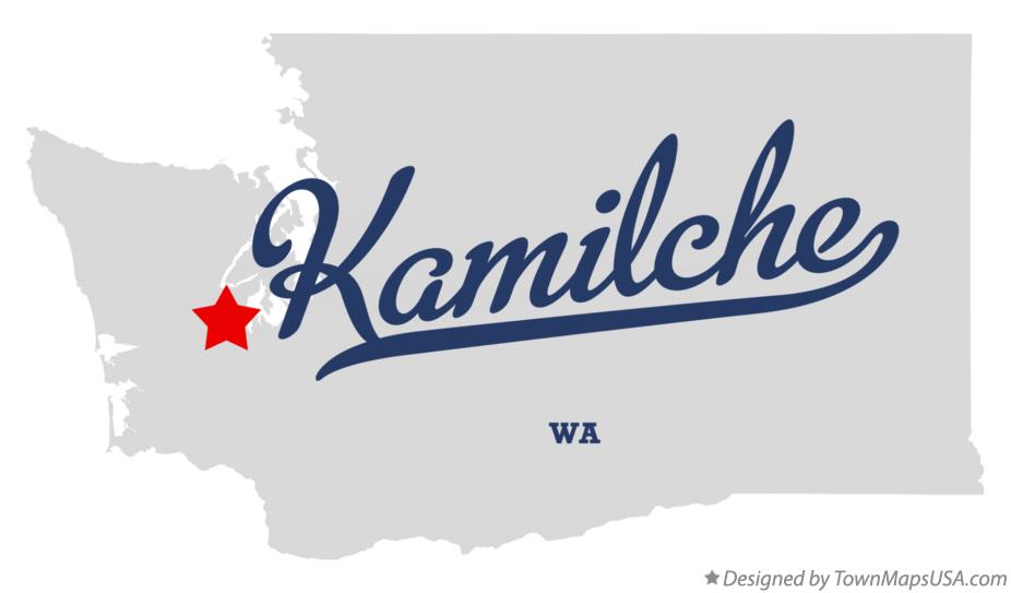 Map of Kamilche Washington WA