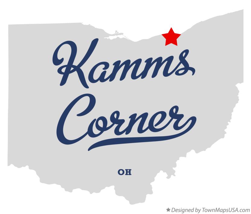 Map of Kamms Corner Ohio OH
