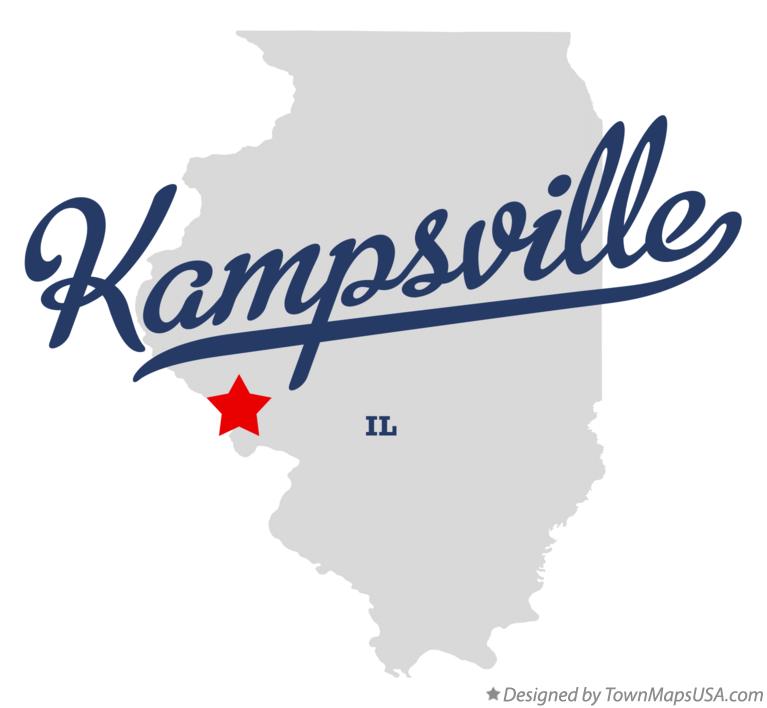 Map of Kampsville Illinois IL