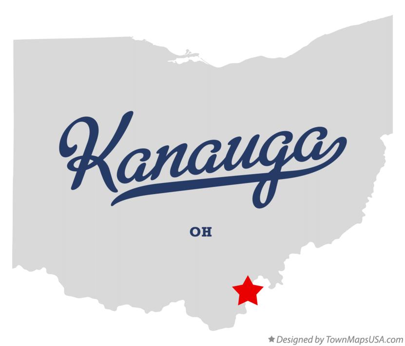 Map of Kanauga Ohio OH