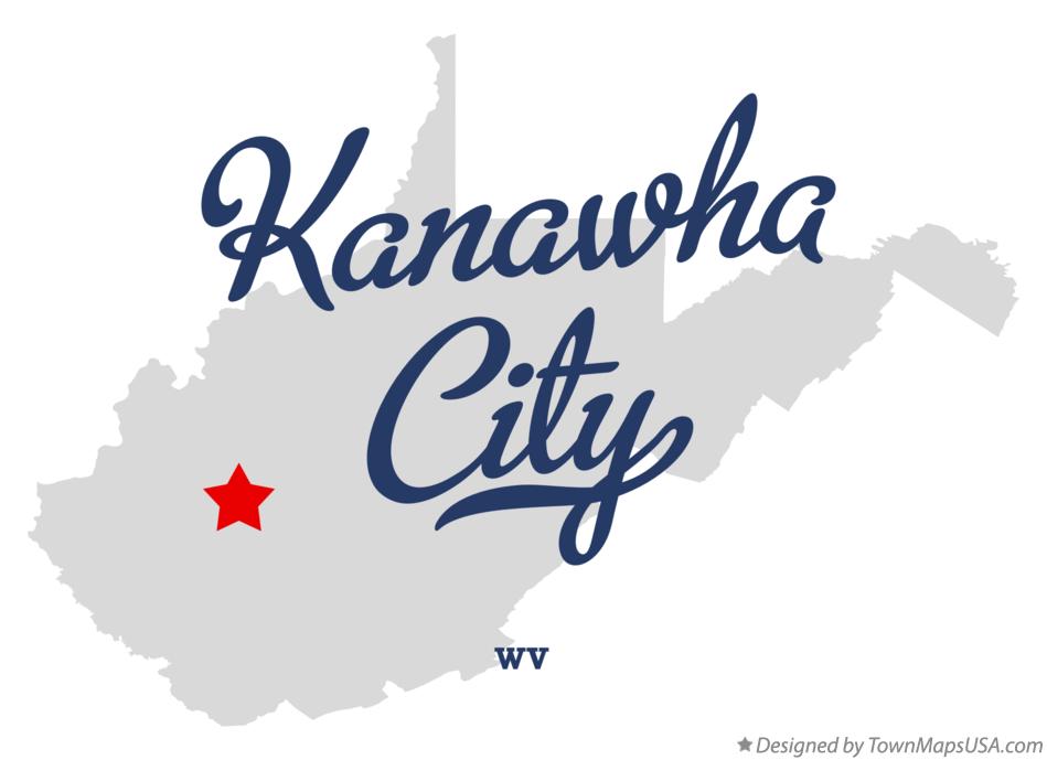Map of Kanawha City West Virginia WV